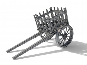 medieval cart 3D Model