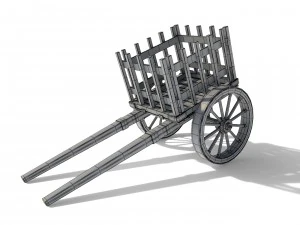 medieval cart 3D Model