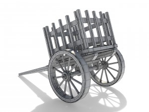 medieval cart 3D Model