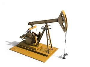oil pump jack 3D Model