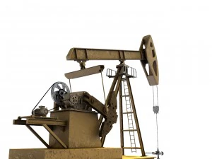 oil pump jack 3D Model