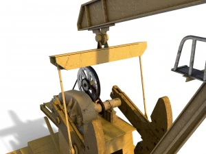 oil pump jack 3D Model