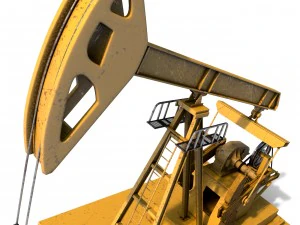 oil pump jack 3D Model