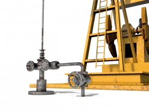 oil pump jack 3D Model