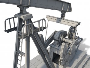 oil pump jack 3D मॉडल