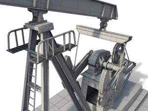 oil pump jack 3D Model