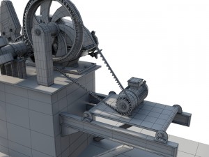 oil pump jack 3D मॉडल