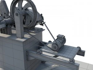 oil pump jack 3D Model