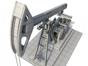oil pump jack 3D Model