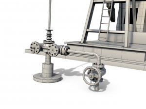 oil pump jack 3D मॉडल