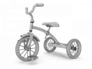 old tricycle 3D-Modell