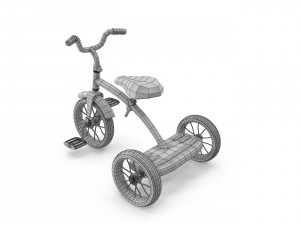 old tricycle 3D-Modell