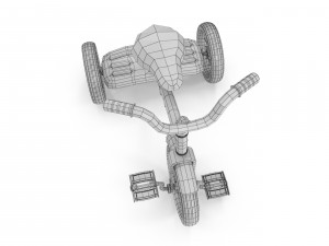 old tricycle 3D-Modell