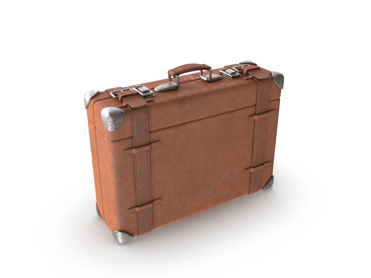 realistic suitcase 3D Model .c4d .max .obj .3ds .fbx .stl .blend 