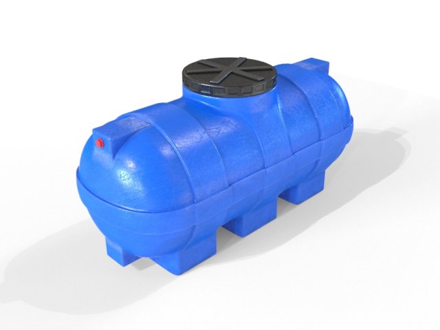plastic water tank 3D Model .c4d .max .obj .3ds .fbx .stl .blend 