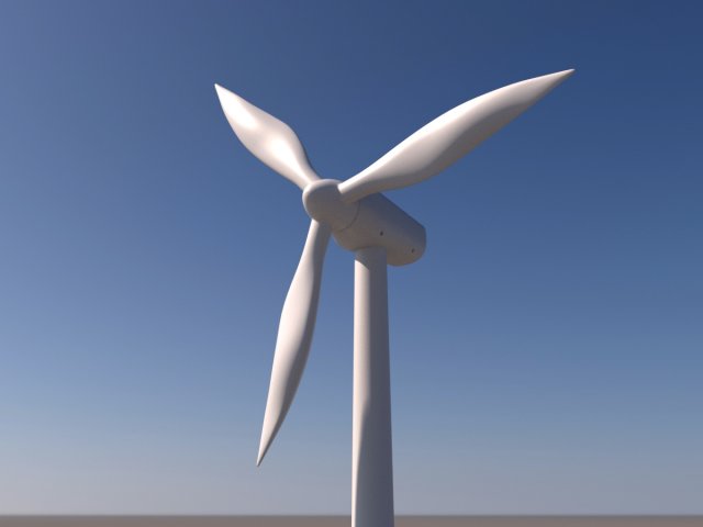 Wind Turbine Modelo 3D .c4d .max .obj .3ds .fbx .stl .blend 