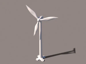 Wind Turbine 3D Model