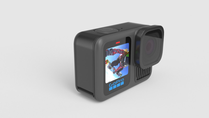 GoPro HERO 13 Black Model 3D .c4d .max .obj .3ds .fbx .stl .blend 