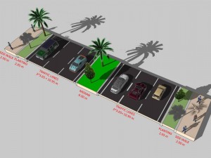 road cross sections 3D Model