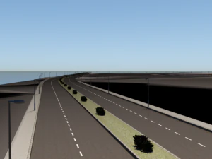 road network 3D Model