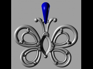 butterfly 3D 프린트 모델