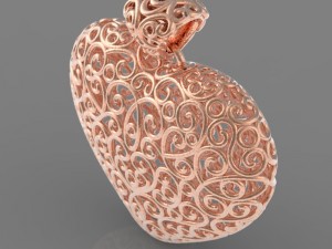 Heart pendant Model do druku 3D
