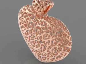 Heart pendant 3D Print Model