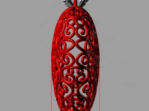 Heart pendant 3D Print Model