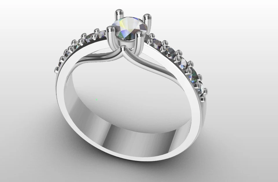 Ring 3D Print Model .c4d .max .obj .3ds .fbx .stl .blend 