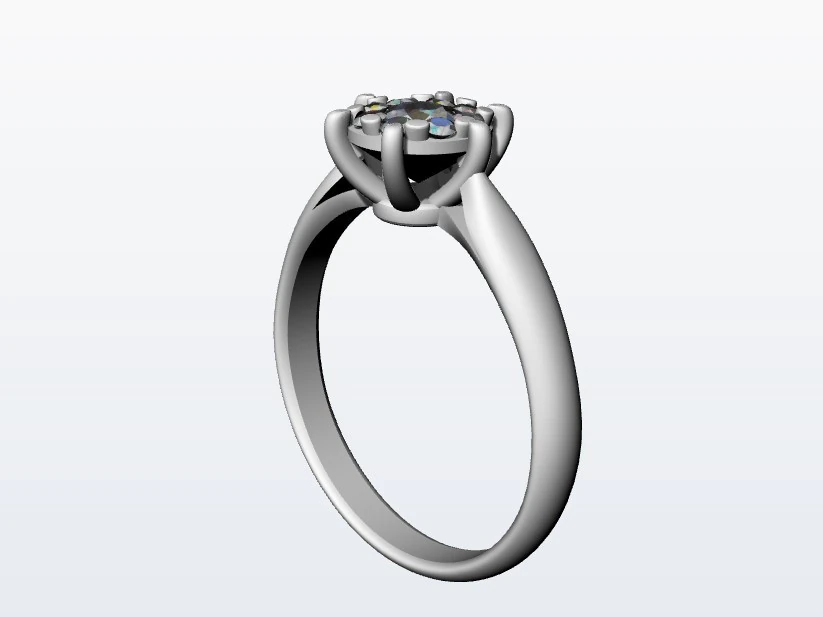 Ring 10st 3D Print Model .c4d .max .obj .3ds .fbx .stl .blend
