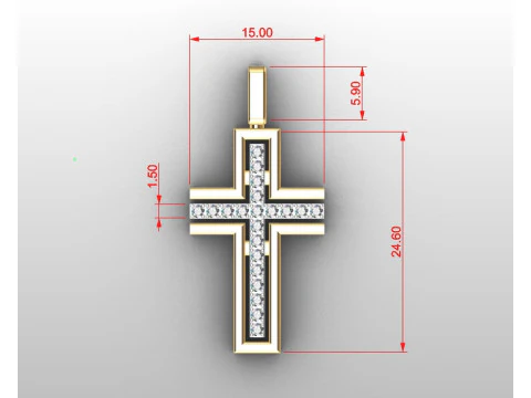 Cross 3D Print Model