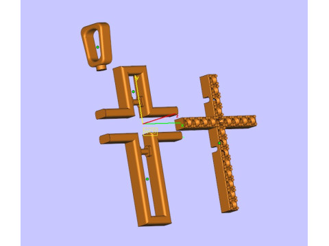 Cross Model Cetak 3D