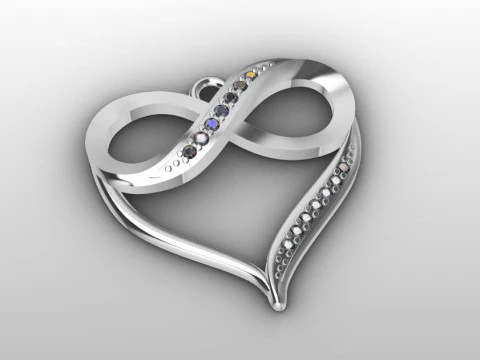 Cuore pendente Modello di stampa 3D