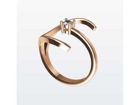 Moon ring 3Dプリントモデル
