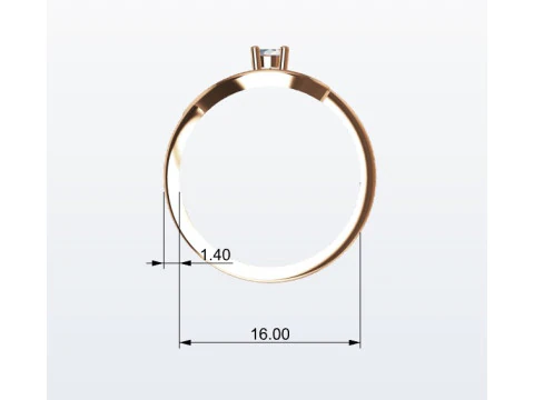 Moon ring 3D Print Model