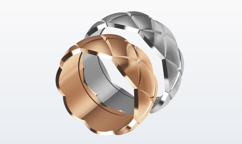 Wedding rings 3D 프린트 모델 .c4d .max .obj .3ds .fbx .stl .blend 