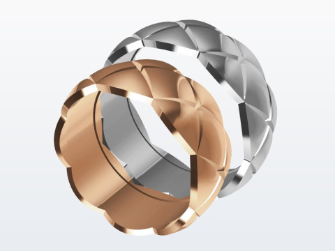 Wedding rings Modello di stampa 3D