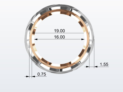 Wedding rings 3D 프린트 모델