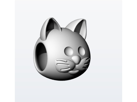 Cat charm 3Dプリントモデル