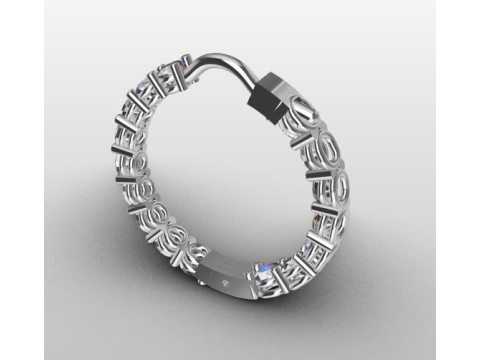 Hoop earrings Modello di stampa 3D