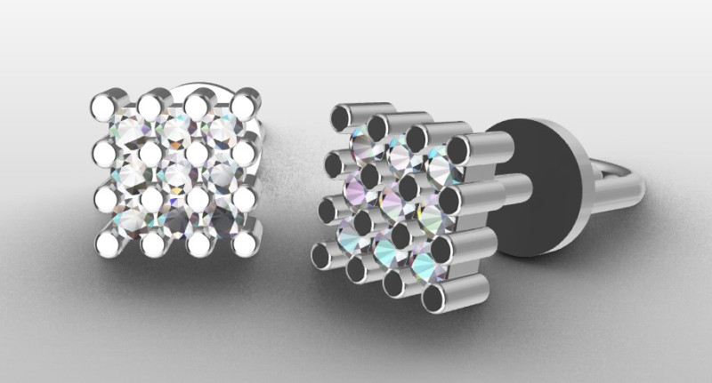 Earstud 3D Print Model .c4d .max .obj .3ds .fbx .stl .blend