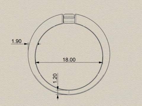 Ring busket 3Dプリントモデル