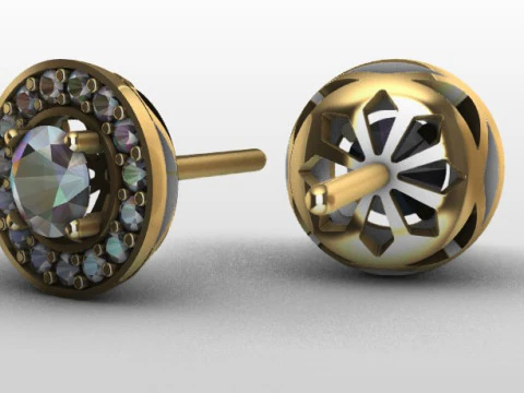 Orecchini Modello di stampa 3D