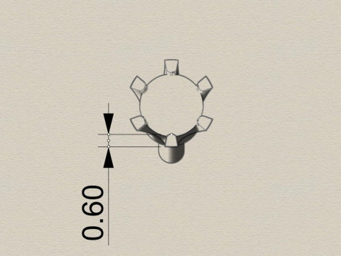 Earring V 3D 打印模型
