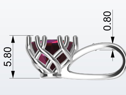Pendant Modelo de Impressão 3D