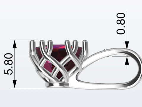 Pendant 3D Print Model