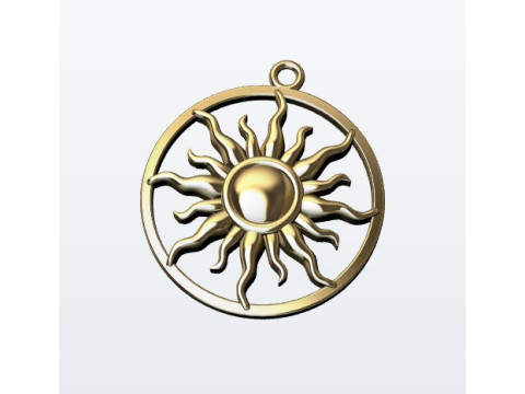 Pendant sun 3Dプリントモデル