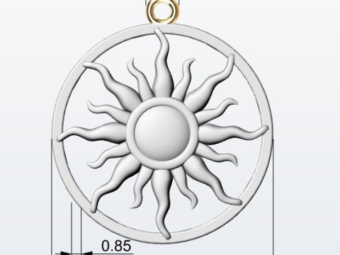 Pendant sun 3D printmodel