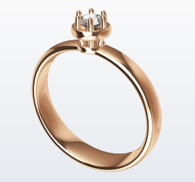 Ring 6 prong Modèles 3D en vedette .c4d .max .obj .3ds .fbx .stl .blend 