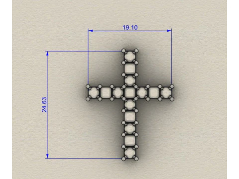 Cross fashion 3D Print Model